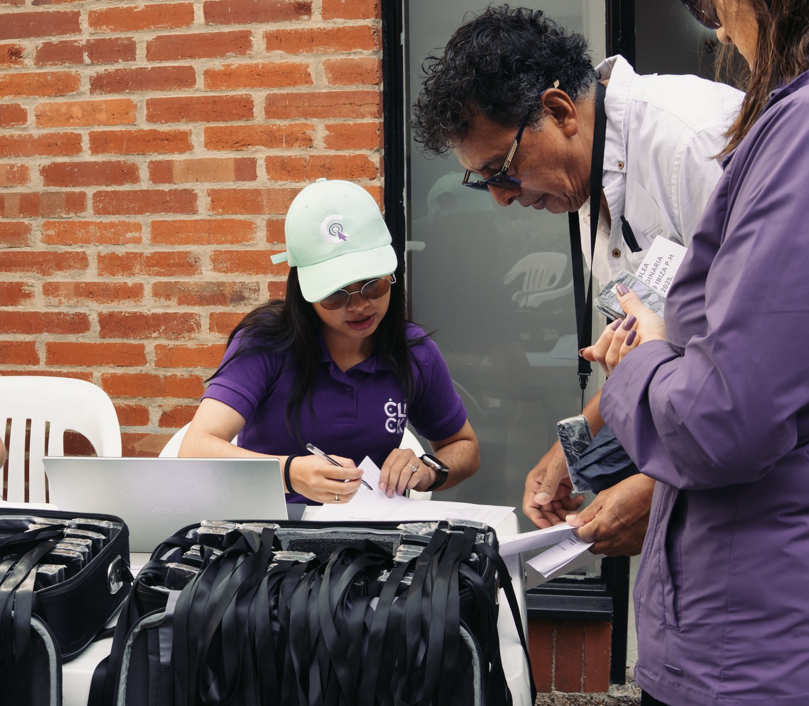 Logística y registro para asambleas